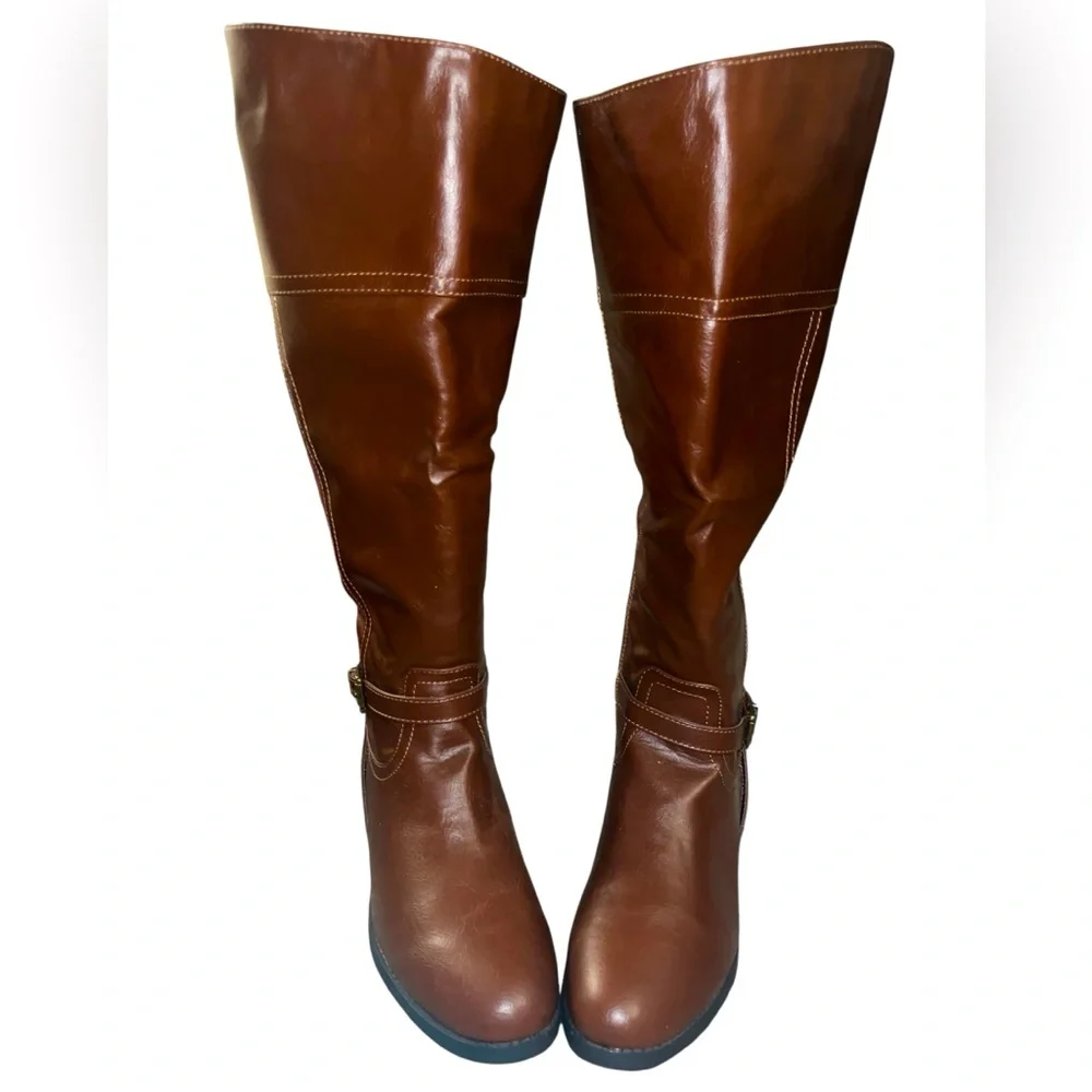 TOETOS Women’s Circo Brown Knee High Riding Boots